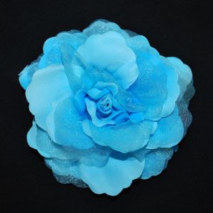 Růže 01 modrá s leskem 11cm